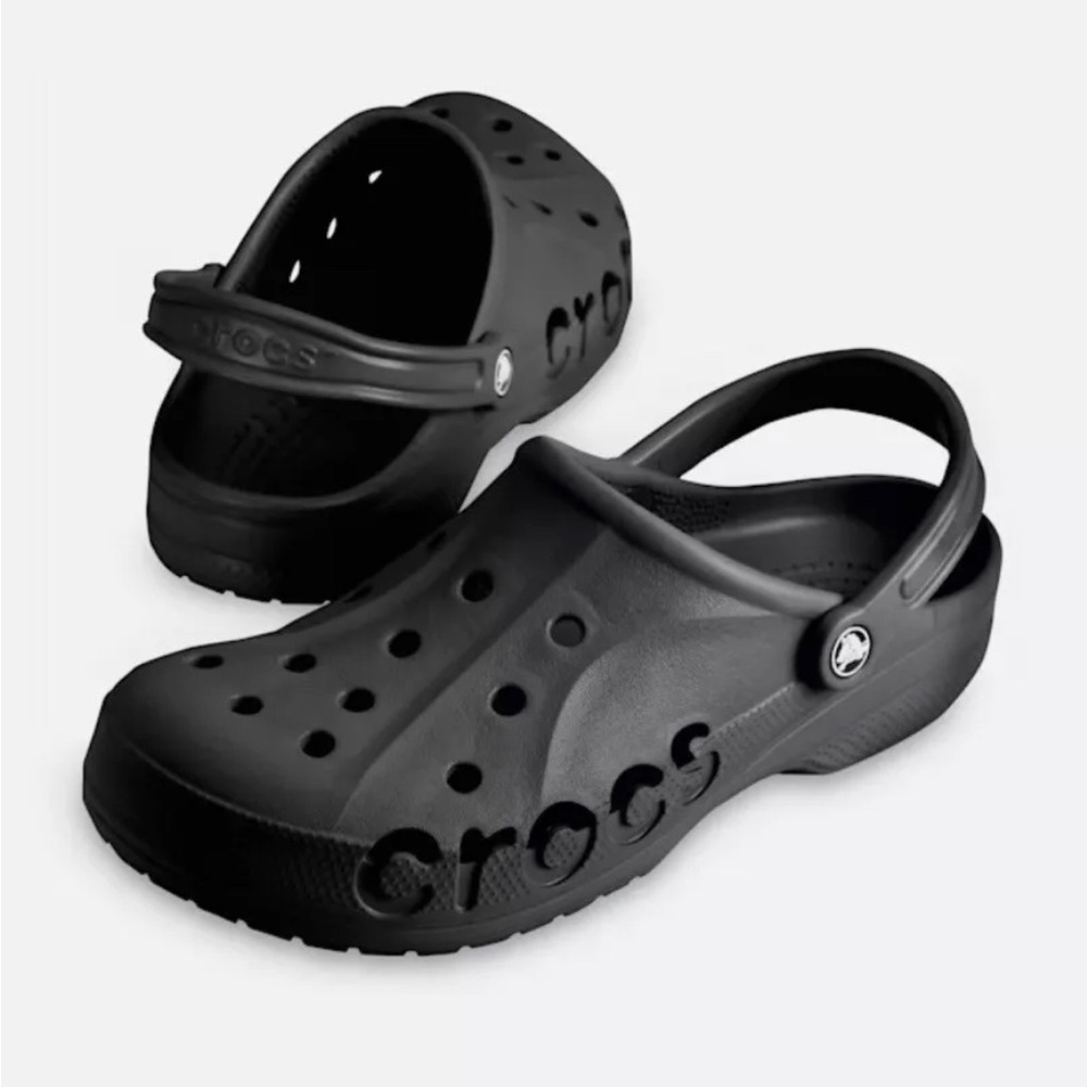 Crocs Baya Black Clog Slip On Slide  Comfort Waterproof Mens 8 Women’s 10 NWT